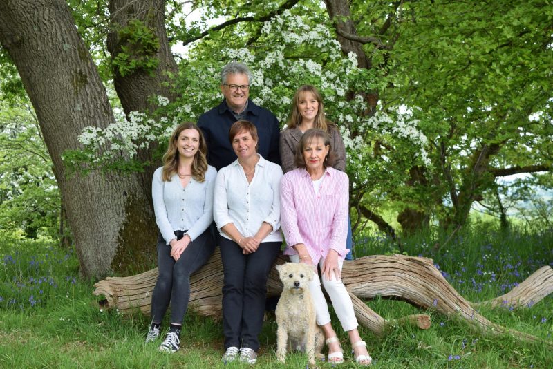A photo of the Leedam Team - James, Rhi, Elaine, Tracy and Sam.